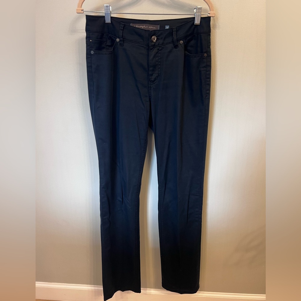 Christopher Blue‎ Black Cotton blend stretch pants Size 4